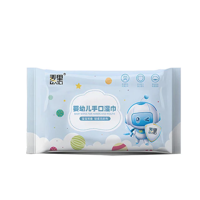 Customizable formulation 12pcs All-around cleaning Baby Wet Wipes for Face  Hand Body  Nose free of alcohle