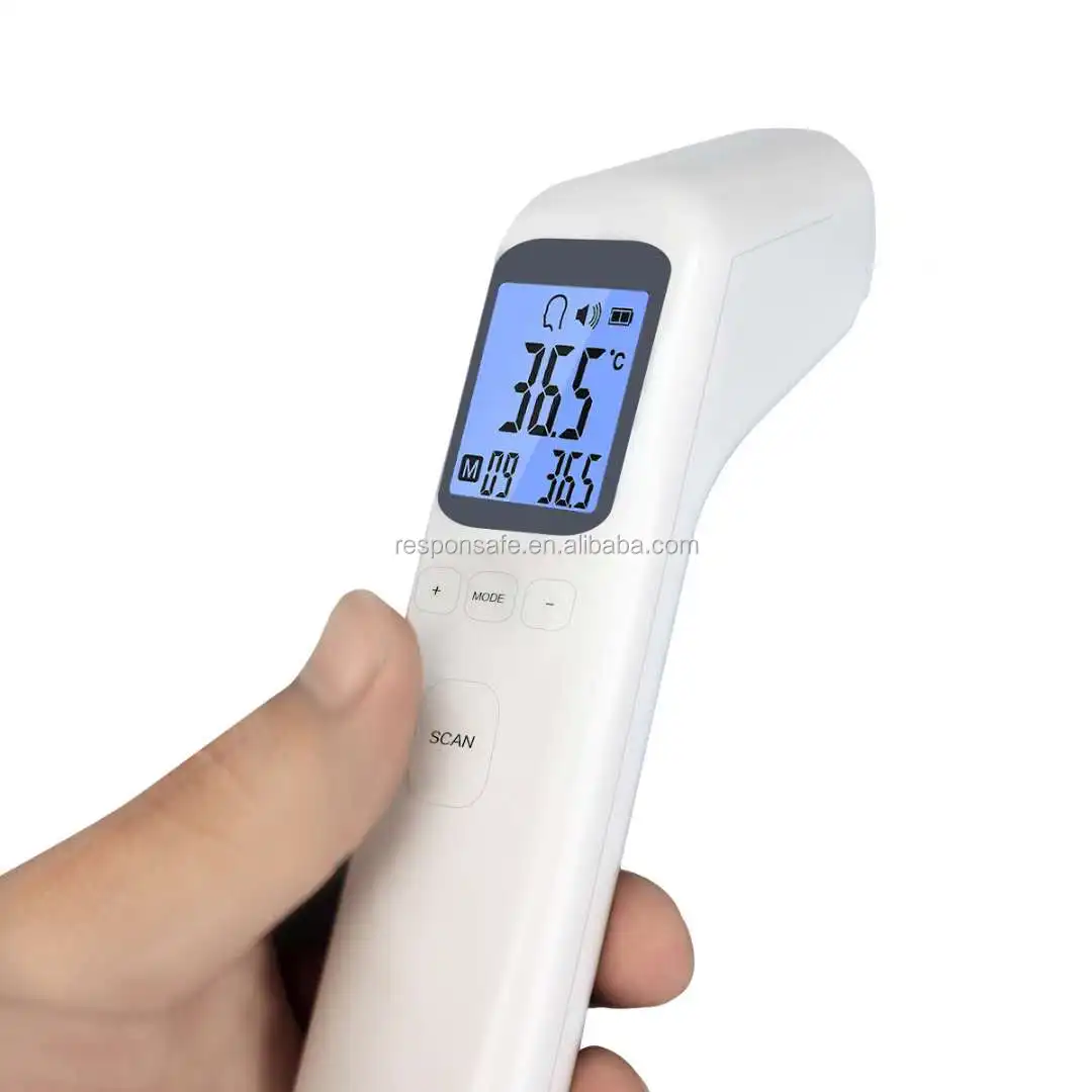 Thermometry Product Name Digitalthermometer in hand Measure the forehead
