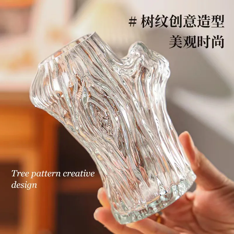 Popular Machine Made Tabletop Round Modern Clear Terrarium Decorative Glass Vase For Home Decor