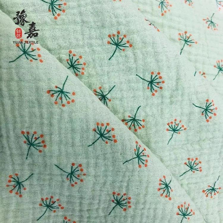 Customized cotton baby printed muslin baby plain mercerized cotton fabric for children plain printed
