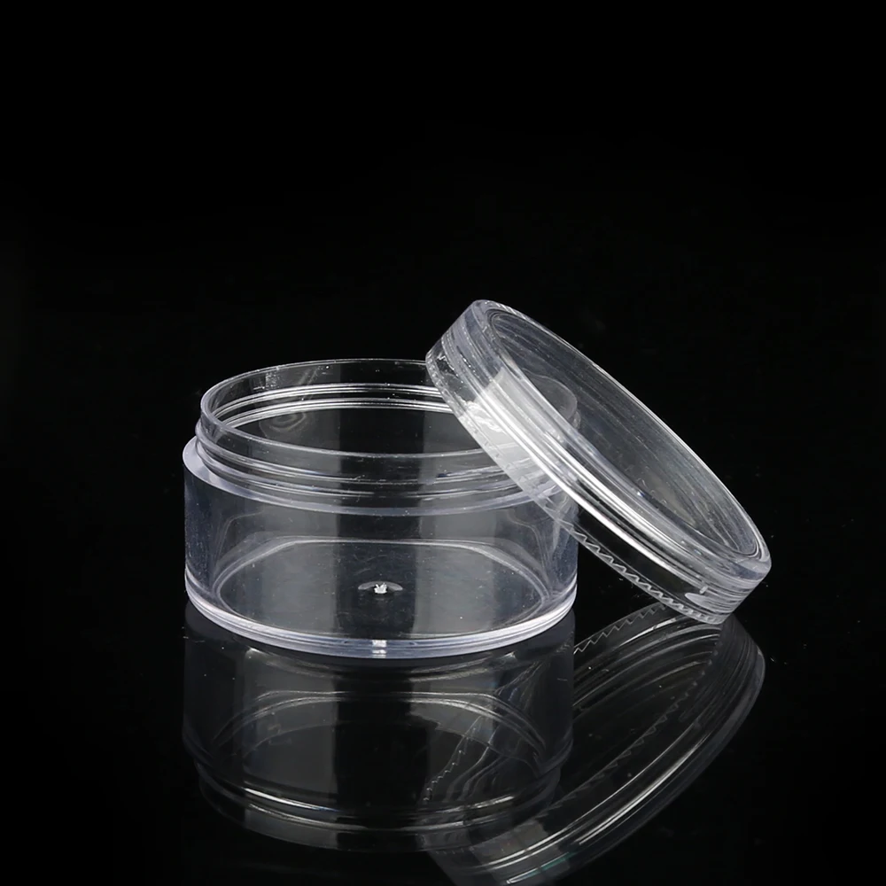 
Special Design Widely Used Transparent cosmetic container makeup sample jar PS clear plastic jar 