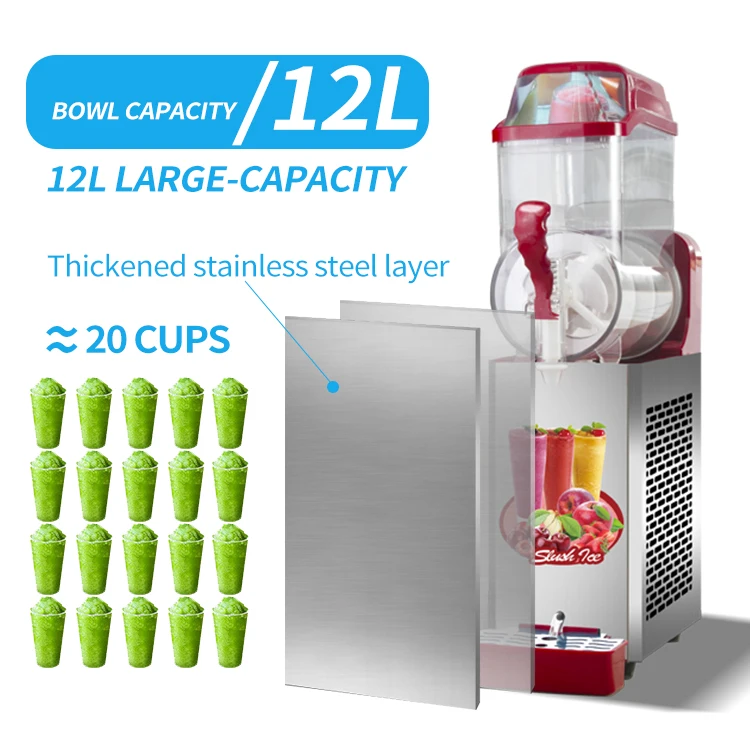 MK-SM112 Miken 1 Tank  New type slush puppy frozen drink commercial used slush juice making machine  for sale