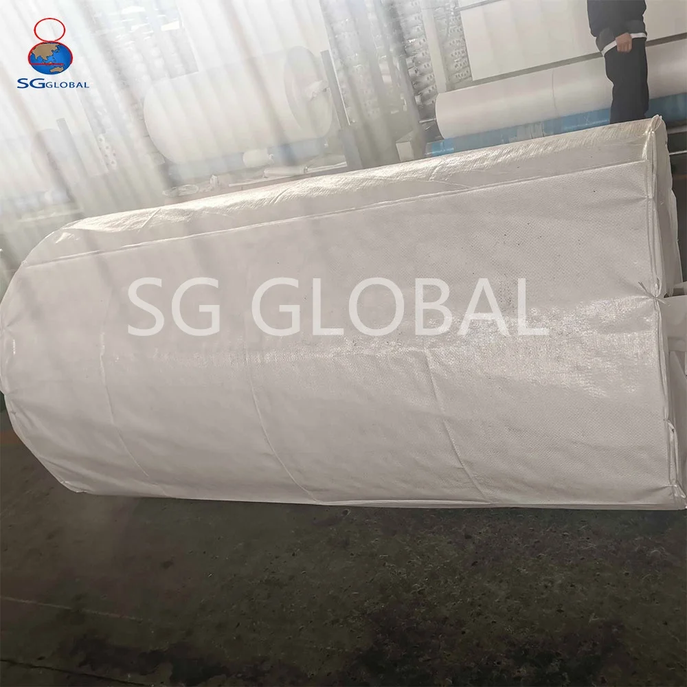 Wholesale Heavy Duty 100cm 360cm Circular Flat Big Bags White Black PP Cloth Woven Polypropylene Fabric Nonwoven Industries