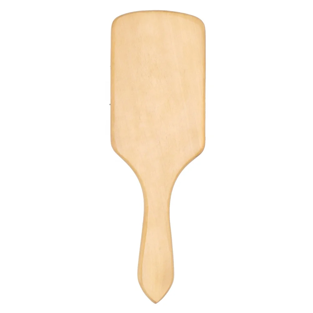 Airbag Detangling Sterilization Sustainable Organic 100% Natural Wood Needle Hair Brush And Comb Sets For 3 Kids