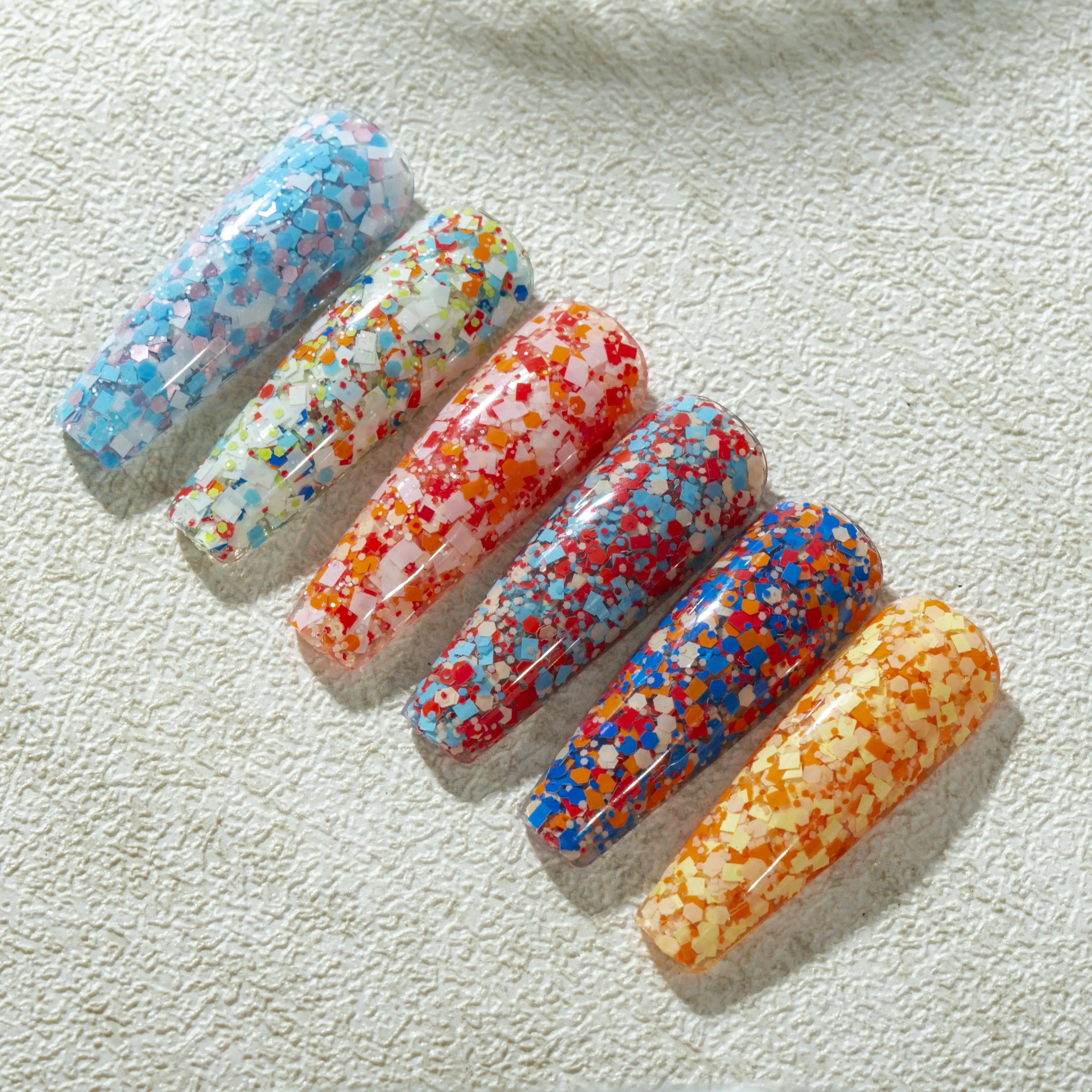 Free Sample Mosaic Gel 22 Colors Wholesale Flake Gel High Quality