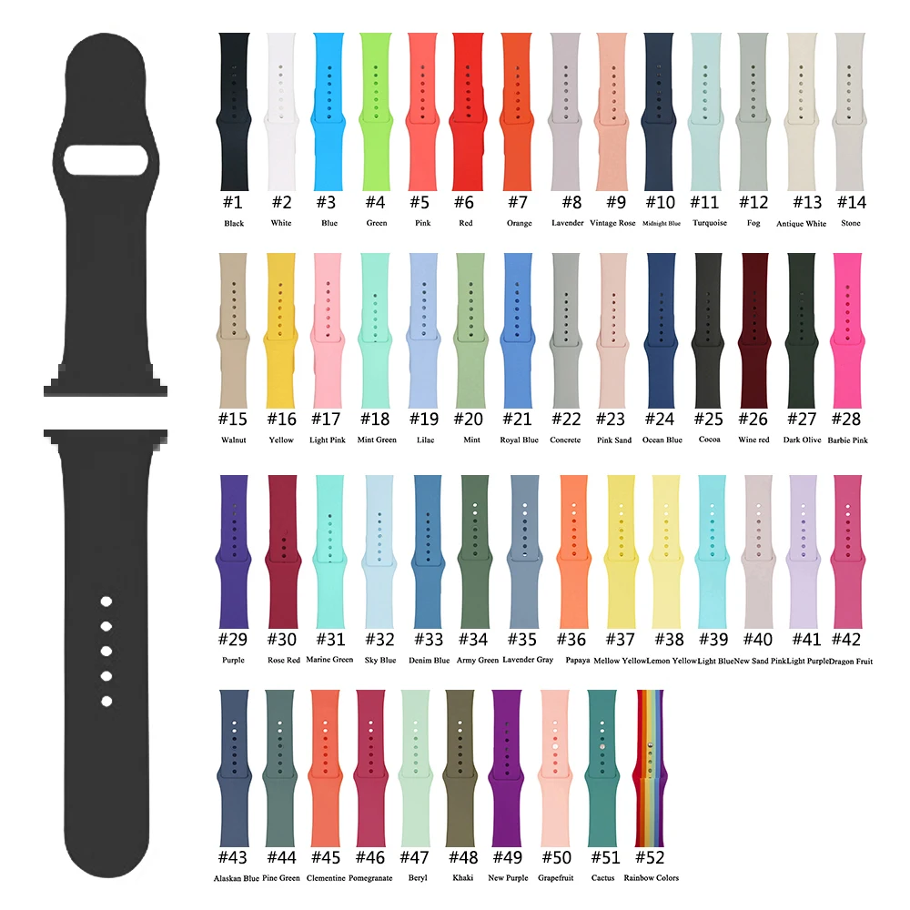  Пользовательские Женские Мужские Силиконовые смарт-часы ремешок для Apple Watch