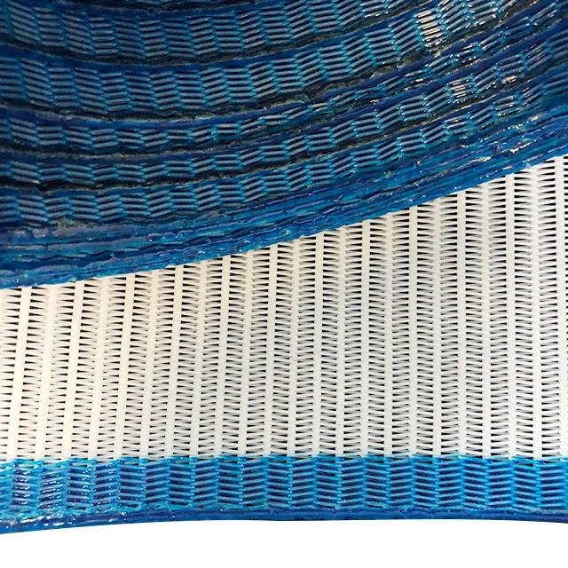 Big Loop Polyester Spiral Dryer Conveyor Belt With Glue Edge And Spiral Ring Interface Adapt To Various Mechanical Models