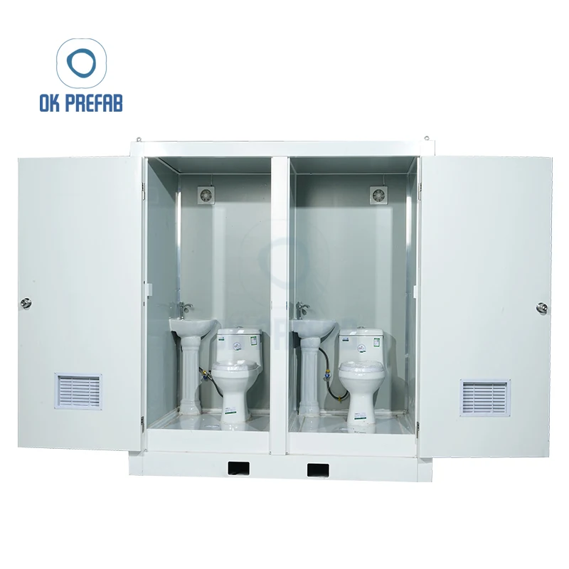 Распродажа передвижные Сборные переносные туалеты для чрезвычайных ситуаций стальные химические строительства