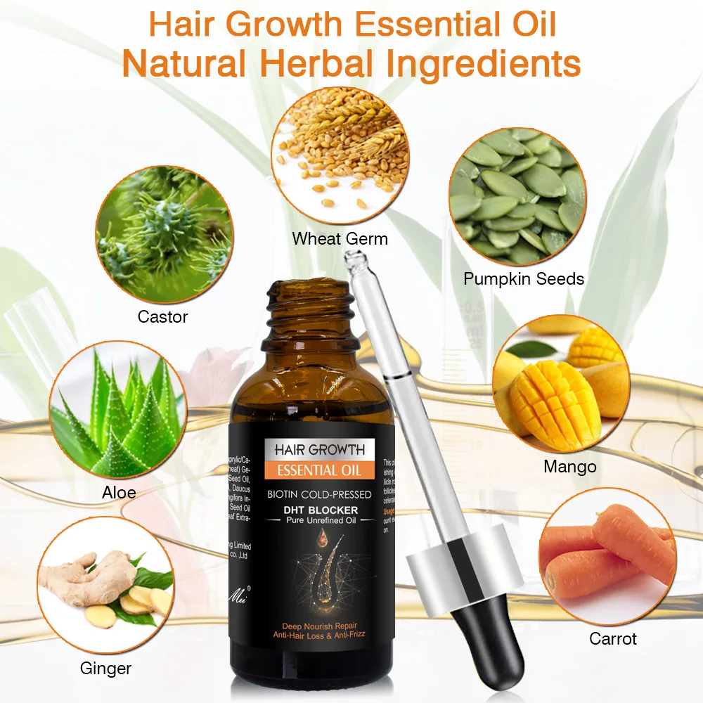 Wholesale anti hair loss treatment repairing Organ chair growth oil for black women private label