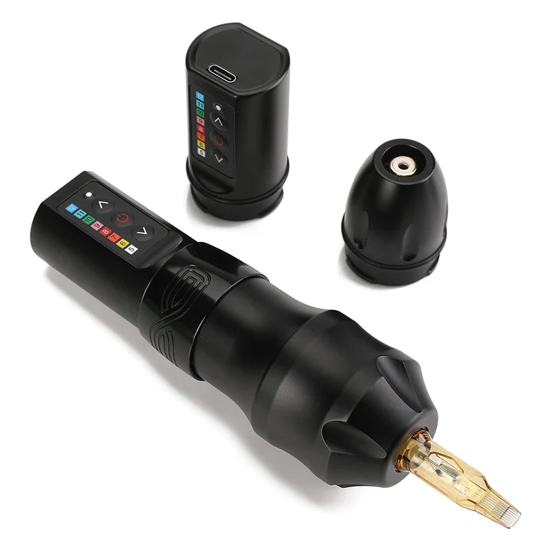 Tattoo Pen Double Lithium Battery Wireless Machine Cordless Tattoo Guns Secant Fog All-in-One Tattoo Gun With Extra Battery