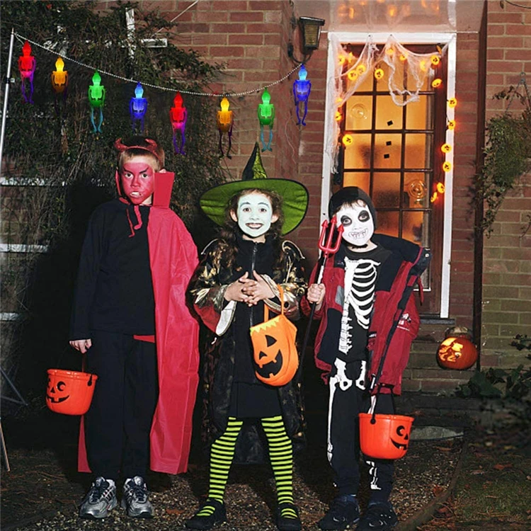 Halloween Holiday 3V battery Led Skull head fairy string light String Light Halloween decor