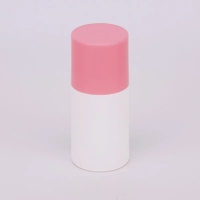 Plastic Colorful deodorant container 50ml roll on bottle with plastic roller ball