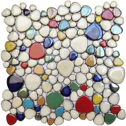 Hot selling ceramic fish pond mosaic pebble tile non-slip floor tile toilet outdoor pool swimming pool hot spring pool