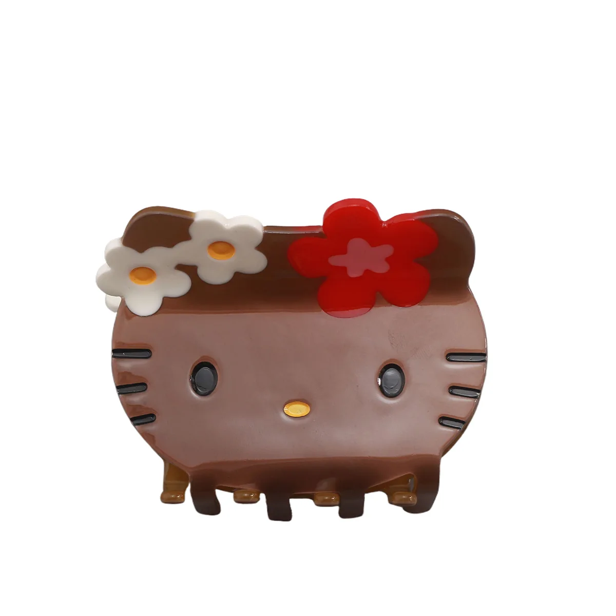 Customized Popular Anime Cat Claw Clip Cellulose Acetate Cute Hello Kitty Branded Hair Clips Wholesale Hair Clamp Clip