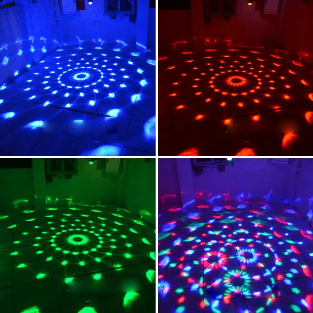 Праздничное светодиодное сценическое освещение 3 Вт RGB Освещение для хрустального волшебного