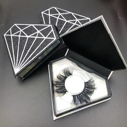 25mm Private Label Custom Packaging Box 100% Handmade Real Mink Lashes 3d 5d False Mink Eyelashes Vendors
