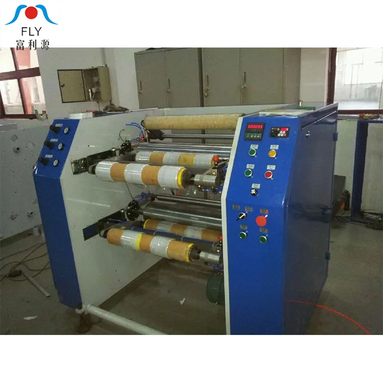 Высокая эффективность PE стрейч пленки резки и перемотки машины