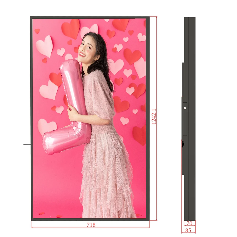 shop& retails facing hanging players high brightness module shop window digital signage player lcd display advertising screen