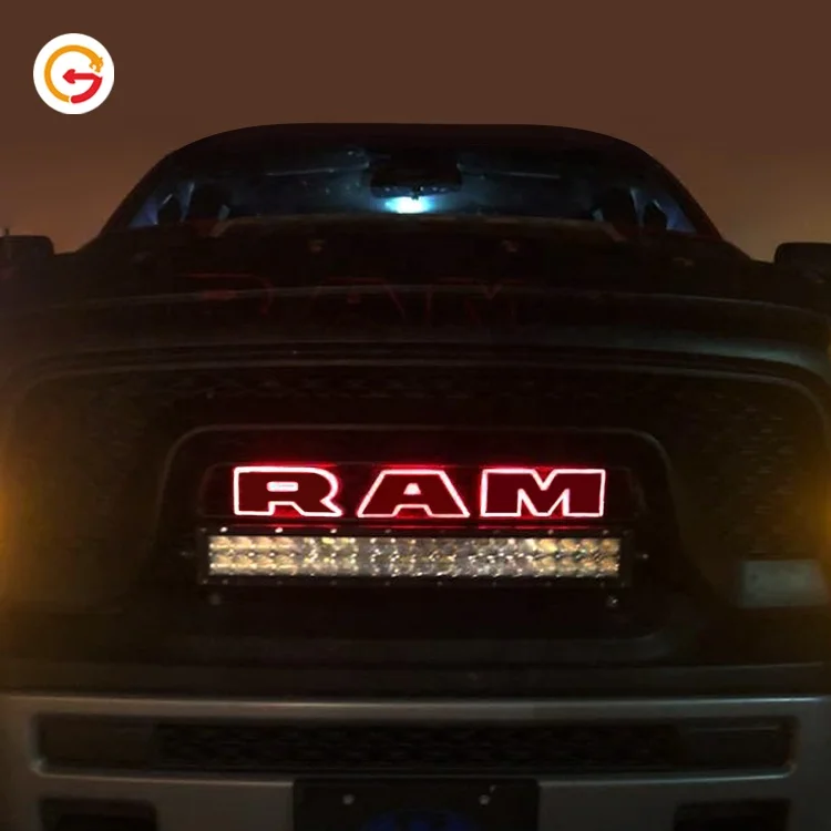 JAGUARSIGN Manufacturer Custom LED Backlit Grill Letters LED Grille Logo Emblem Individual LED Letter Badges