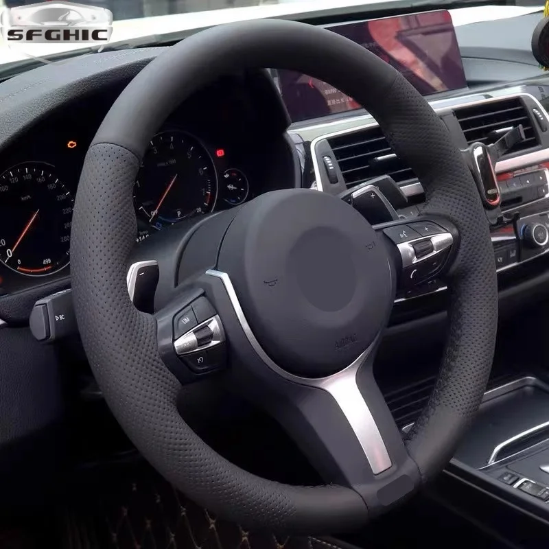 Factory Direct For BMW F10 F20 F30 M Sport Carbon Fiber Leather Steering Wheel Customized Sport Interior Steering Wheel