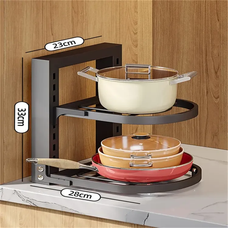 2 /3/4  Tiers Basket Rotate Home Dish Drainer Dryer   for Kitchen  Dish Drainer Rack  Drawer