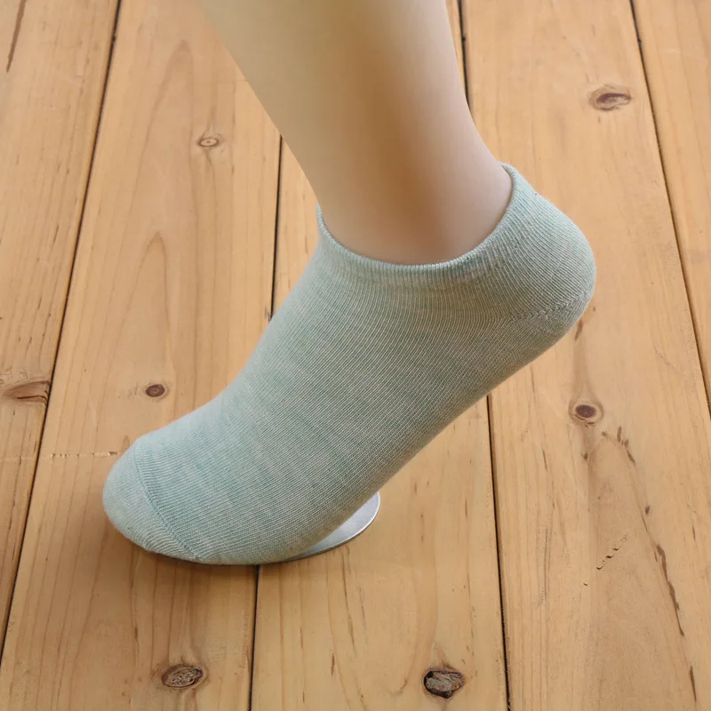 Youki summer cheap ladies women cotton hot sale candy color Comfortable breathable short socks of woman customize paper card