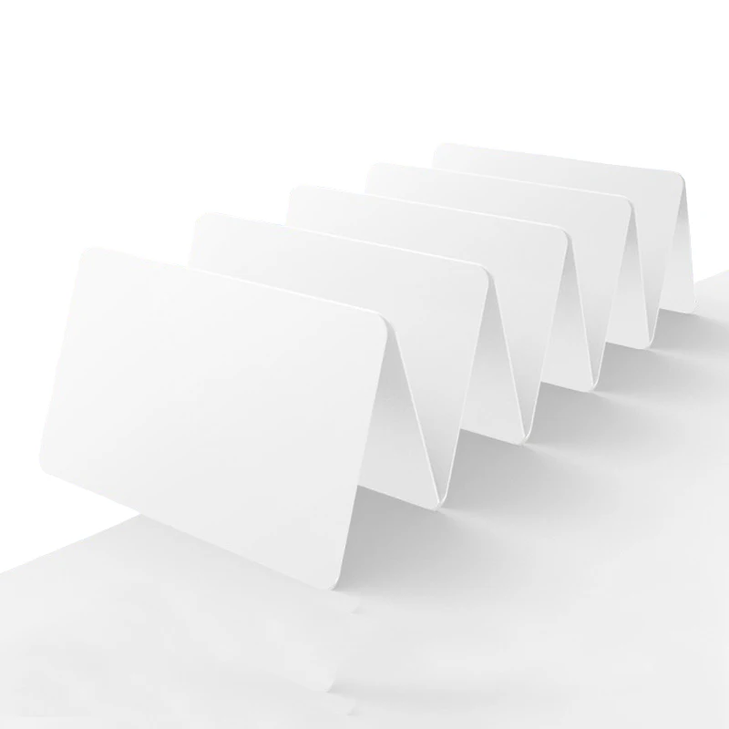 white rfid PVC card nfc Blank 13.56MHz RFID Card Printable ISO14443A Inkjet nfc cards