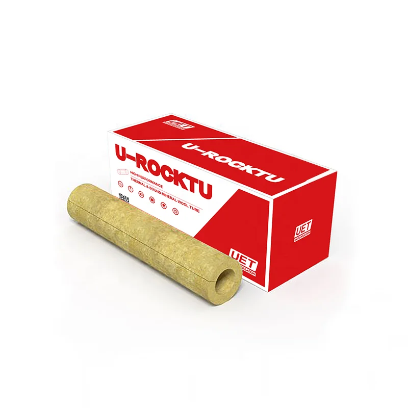 high temperature 650c Food or industry steam pipelines environmental protection mineral rock wool tubes cubes cover with foil