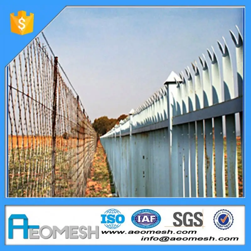 AEOMESH September EXPO Iron Steel Palisade Fence For Home and Garden Factory customization