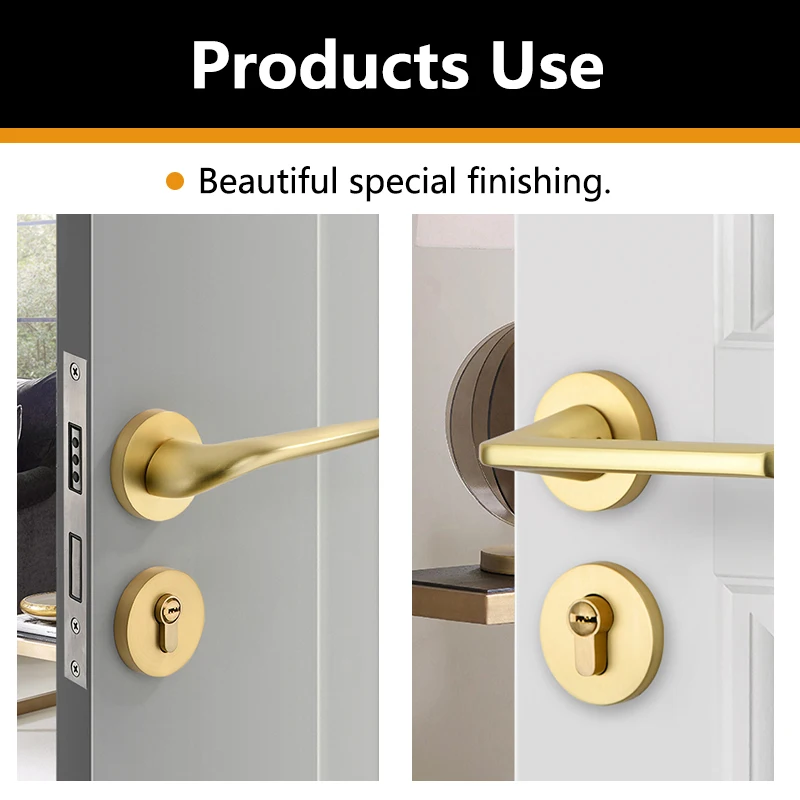 Professional Copper Padlock Euro Standard Keys Solid Brass Zink  Mortise Cylinder Main Door Lock Body Made In China