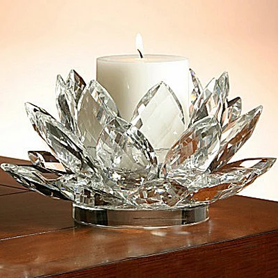 elegant wedding gift favors lotus candle holder for home hotel decoration