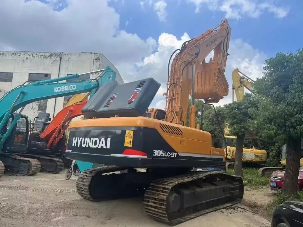 Низкий рабочий день и мощное оборудование большого размера корейские Оригинальные экскаваторы Hyundai305 Hyundai305LC-9T б/у