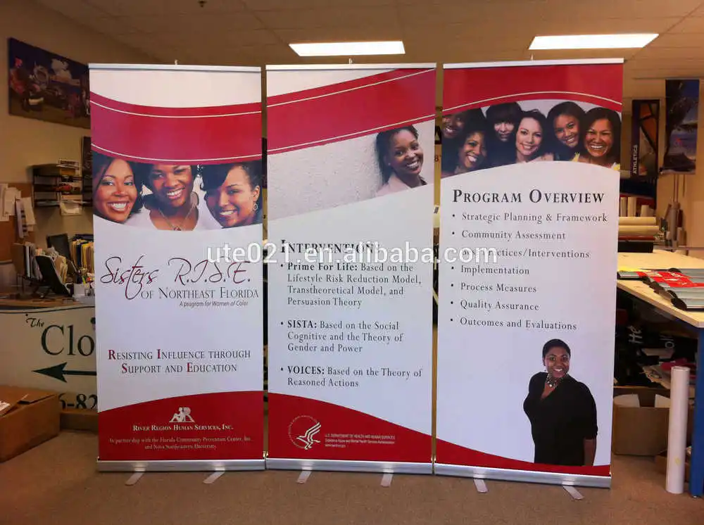 Custom promotional  banners with logo custom digital print pop up shop display banner