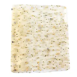 Water soluble net swiss voile high quality with crystal white heavy beaded pearl tulle lace fabric