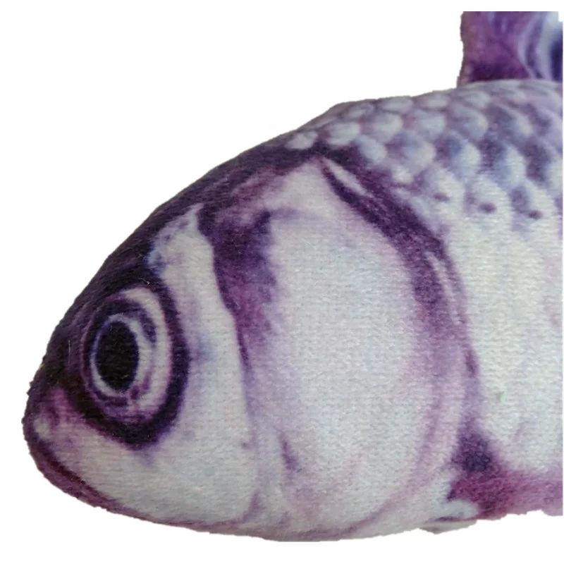 High Quality Realistic Simulation Fish Squeak Plush Dog Toys