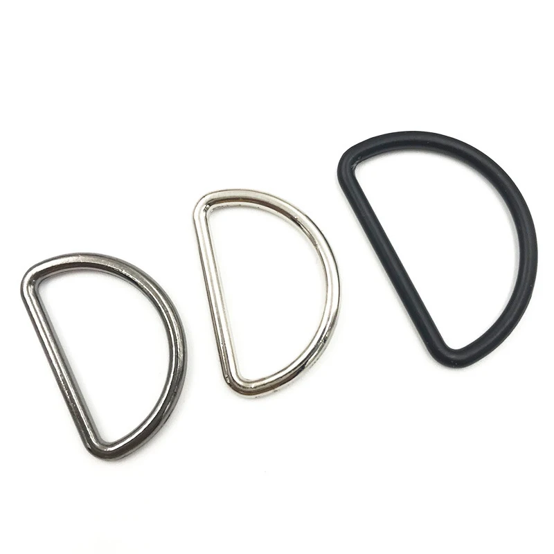 Customized D Shape Hardware Zinc Alloy Metal D Ring For Dog Leash Hand DIY Accessories