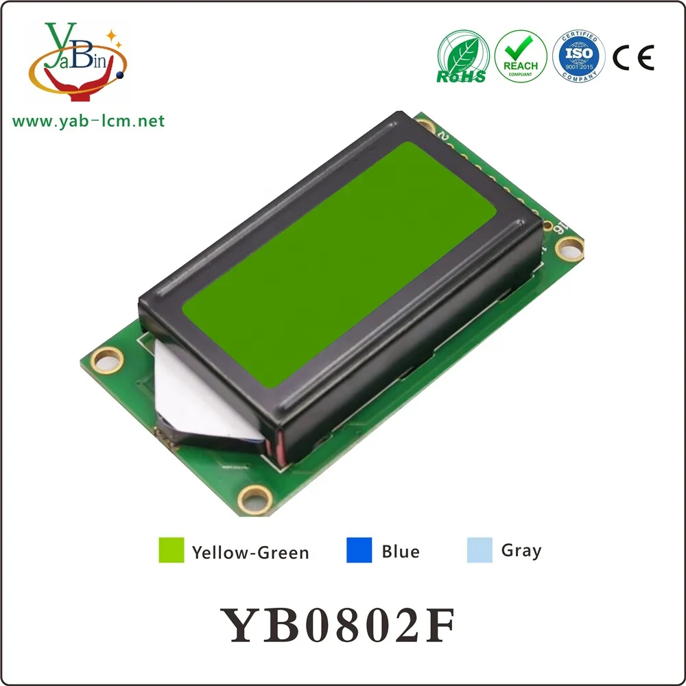 Модуль ЖК-дисплея с низким энергопотреблением 8x2x8 символами и интерфейсом SPI IIC Lcd