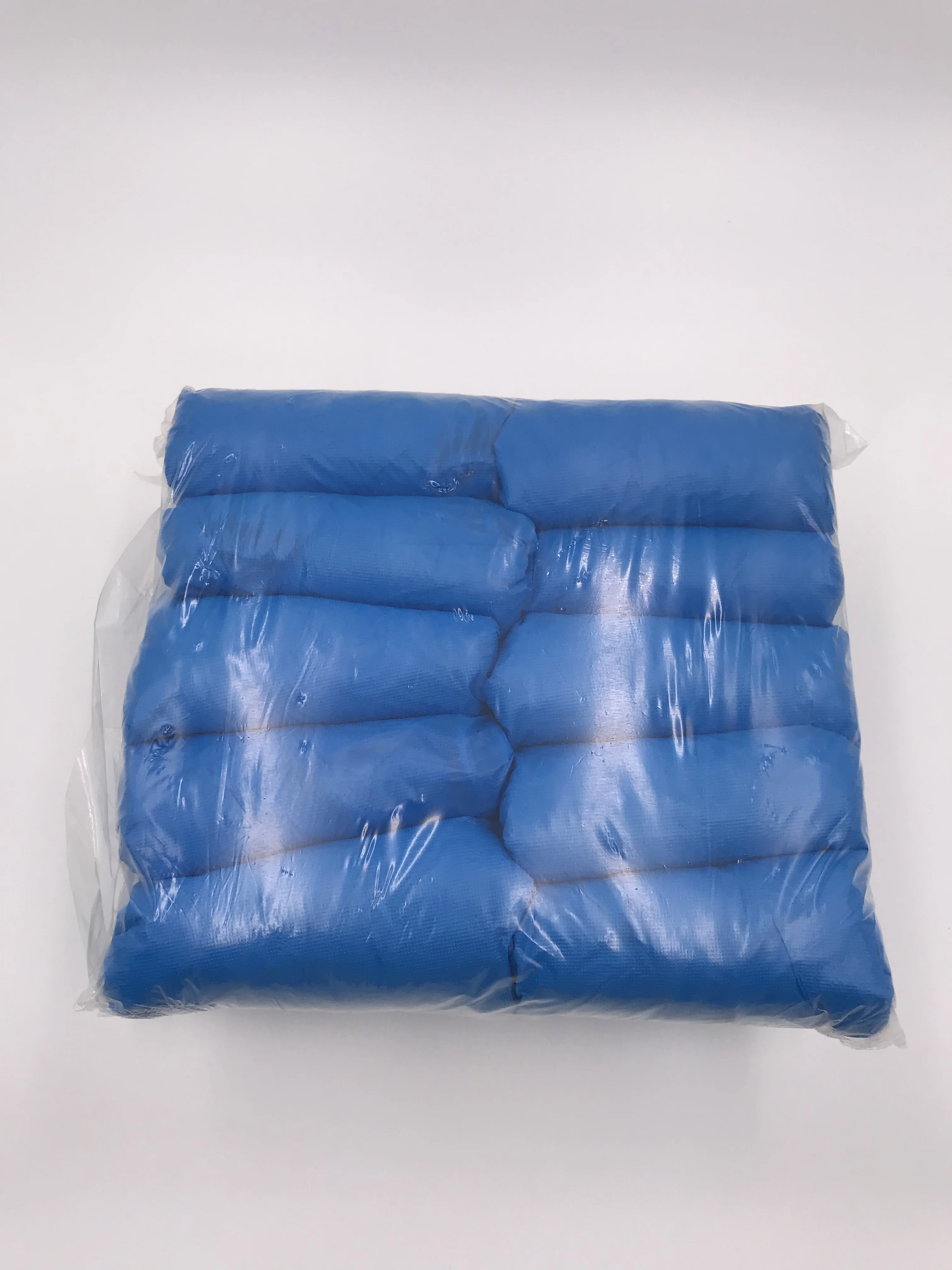 Shoe Covers Wholesale Waterproof Safety Rain CPE Blue Disposable