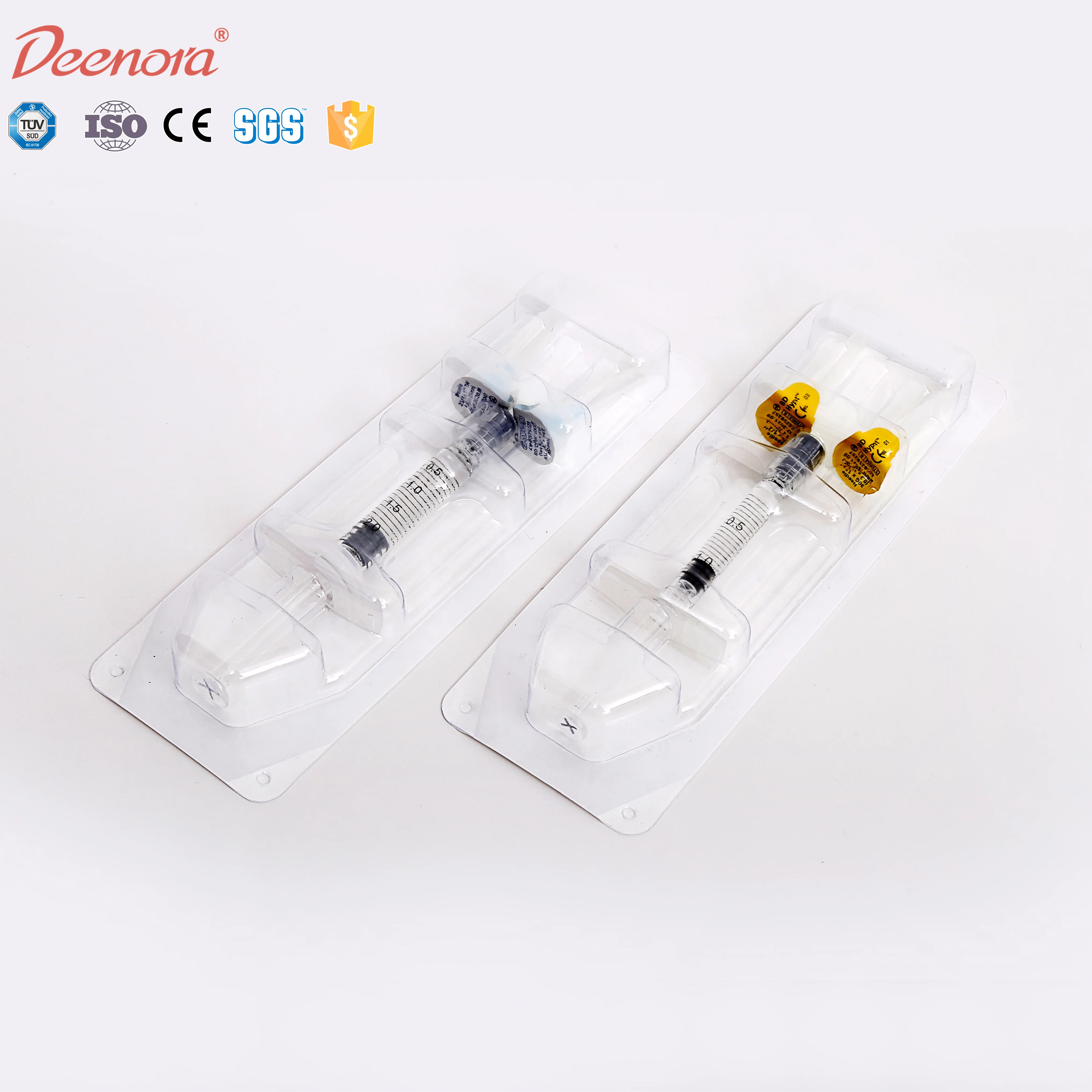 Deenora cross linked hyaluronic Acid long lasting dermal Filler injection breast lips enlargement injecting gel