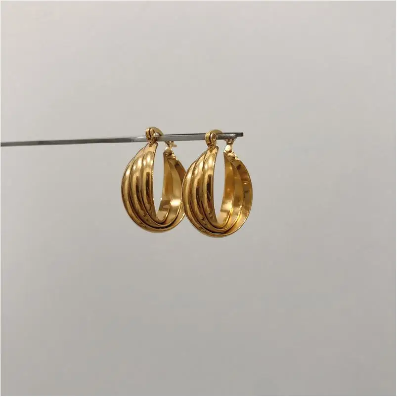 Stainless Steel Alloypendientes Earrings Bow Oem/Odm Gold Plated Studs Drop Free Shipping Wedding Oversized Lucky Clover Earring