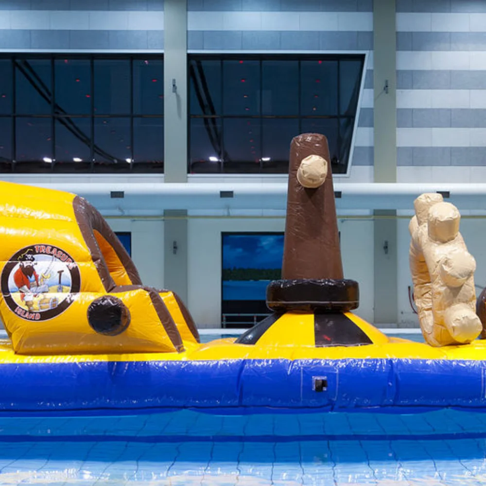 Cheap Colorful Inflatable Water Games Inflatable Pirate Aqua Park Funny Water Games for Children PVC 1 Piece Unisex Slide 3years