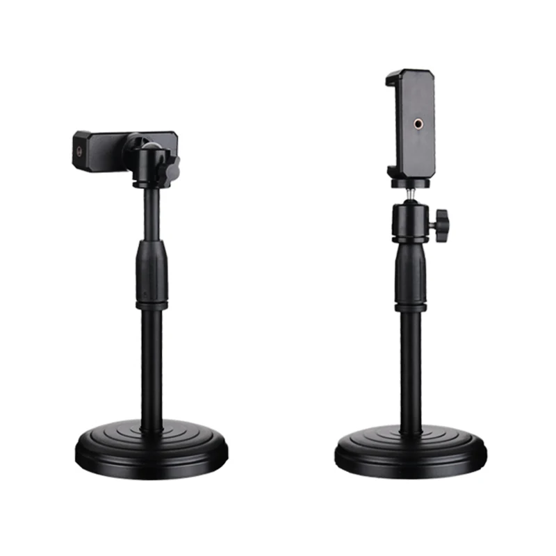 Desk Fill Light 6'8'10'12 inches Video Makeup Live Selfie Photography LED Light Tripod Round Base Tik tok Ring Light