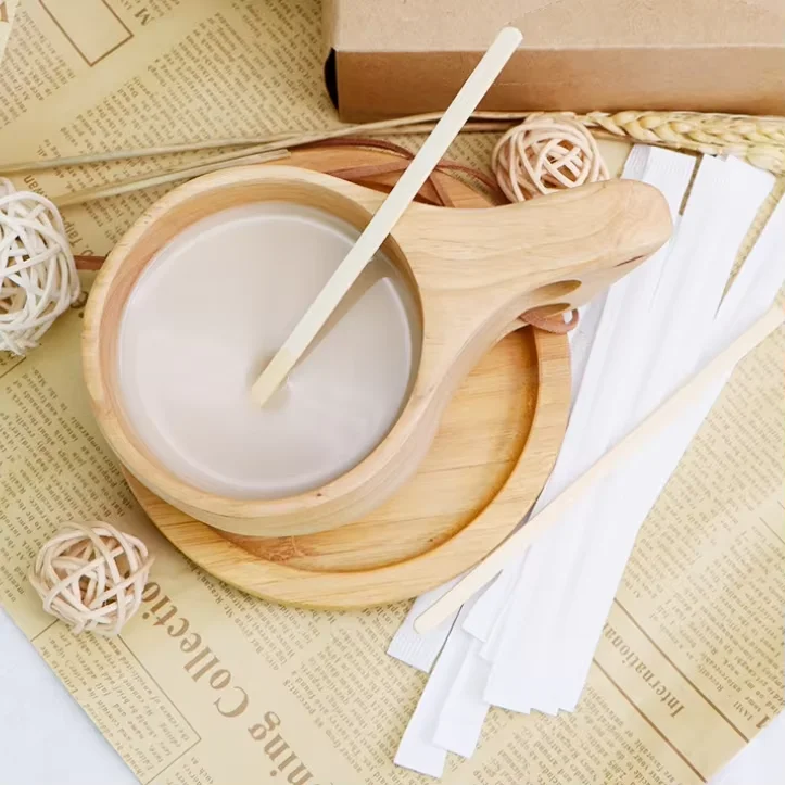 Biodegradable Coffee Mixer Disposable Drink Sticks Coffee Stirring Rod Custom Logo Bamboo Coffee Stirrer