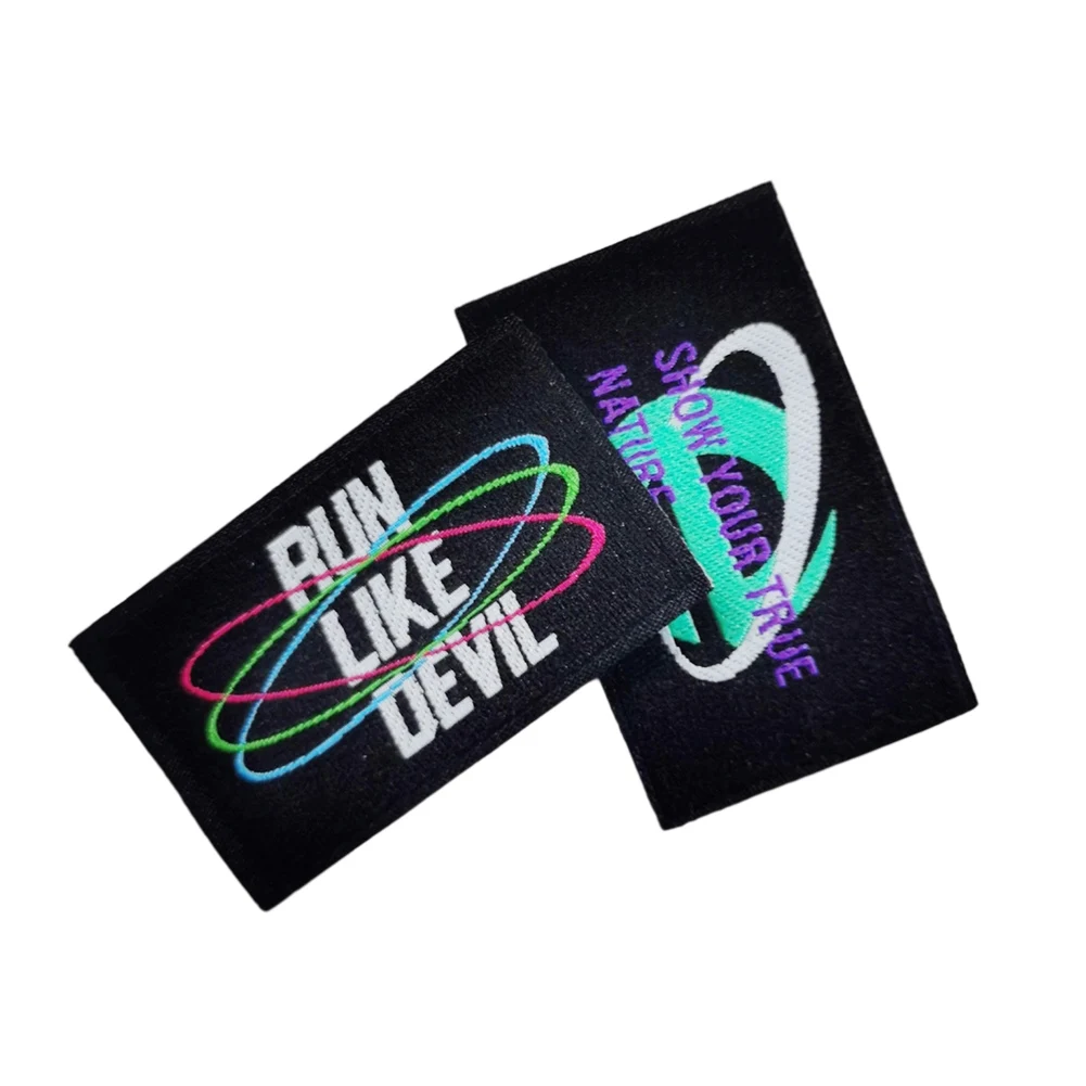 Custom Clothing Brand Name Logo Woven Garment labels Etiquettes Vetements