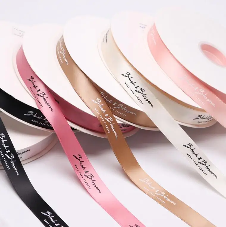 BAIFEI PACKING satin ribbon printing machine ribbon with logo printed make supply