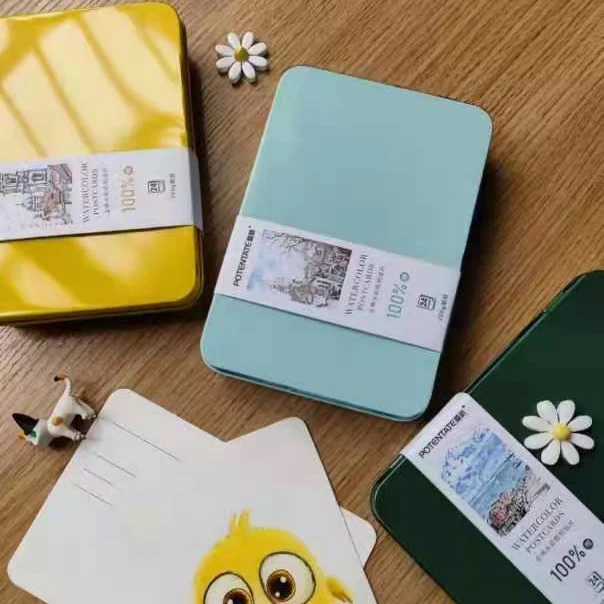 100% Cotton Hot Press Potentate Artist Painting Drawing Watercolor Paper Postcard