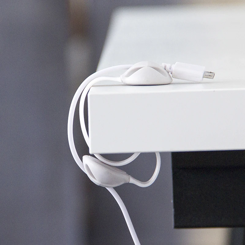 Органайзер для кабелей силиконовый USB-кабель настольный зажим аккуратного управления держатель кабеля наушников мыши 4 шт.