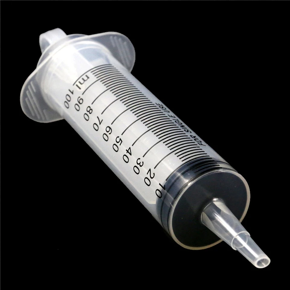 100ml Feeding Syringe Glue Filling Plastic Syringe Nutrient Sterile Without Needle Watering Refilling for Animal Food Feeding