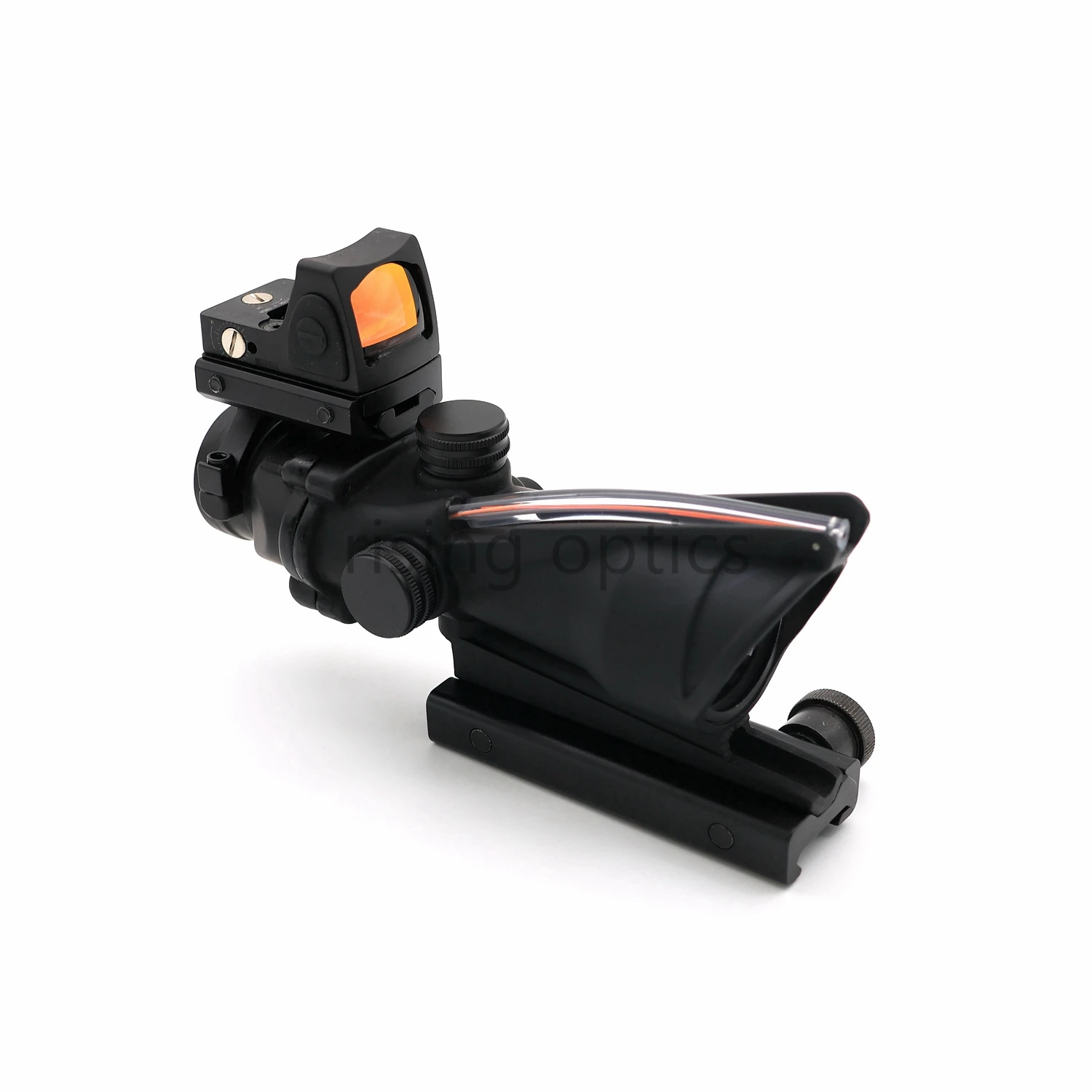 4x32 ACOG Tactical scope Real Fiber Optics With RMR Illuminated Red Dot