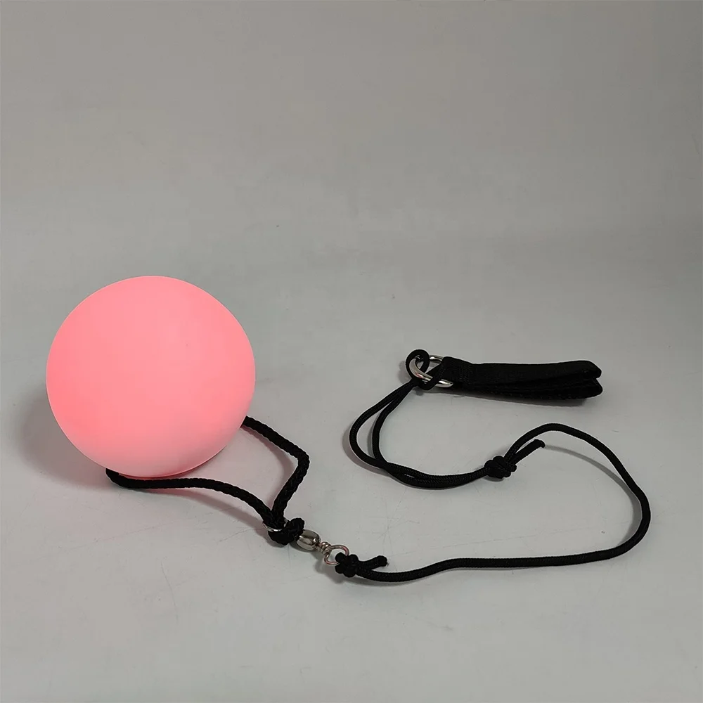 circular RGB flashing lights up mood night light soft 7 color changing Poi LED ball